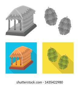 Vector illustration of and travel symbol. Set of and traditional stock symbol for web.