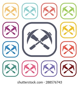 Vector illustration of travel and vacation icons