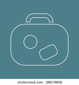 Vector illustration of travel and vacation icons