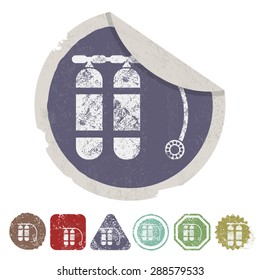 Vector illustration of travel and vacation icons