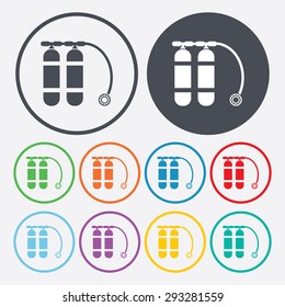 Vector illustration of travel and vacation icons