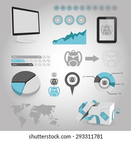 Vector illustration of travel and vacation icons