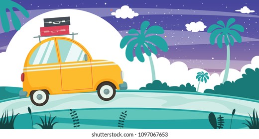 Vector Illustration Of Travelling