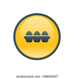 Vector illustration of tray of eggs icon