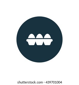 Vector illustration of tray of eggs icon