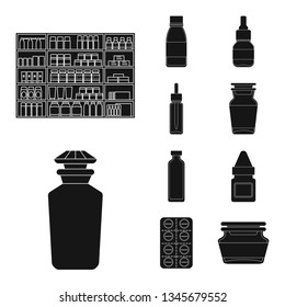 Vector illustration of treatment and wellness symbol. Collection of treatment and pharmaceutical stock vector illustration.