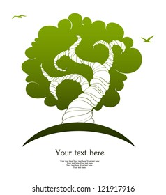 Vector illustration of tree