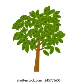Vector illustration of tree