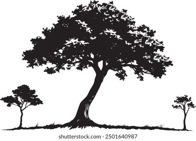 Ilustración vectorial de un árbol