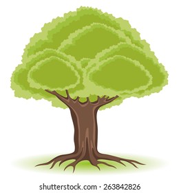 Vector illustration. Tree.