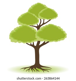 Vector illustration. Tree.