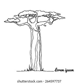 Vector illustration of tree