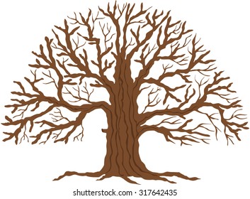 Vector illustration of a tree