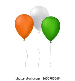 vector illustration of tree balloons for st patricks day