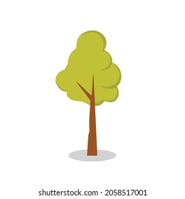 vector illustration of a tree. Can be used to describe nature or healthy lifestyle topics.