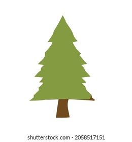 vector illustration of a tree. Can be used to describe nature or healthy lifestyle topics.