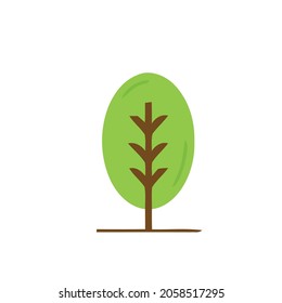 vector illustration of a tree. Can be used to describe nature or healthy lifestyle topics.