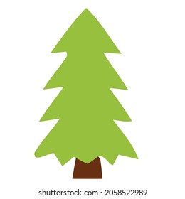 vector illustration of a tree. Can be used to describe nature or healthy lifestyle topics.