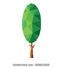 vector illustration of a tree. Can be used to describe nature or healthy lifestyle topics.