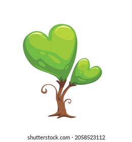 ilustración vectorial de un árbol. Se puede usar para describir temas de naturaleza o estilo de vida saludable.