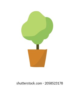 vector illustration of a tree. Can be used to describe nature or healthy lifestyle topics.