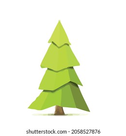 vector illustration of a tree. Can be used to describe nature or healthy lifestyle topics.
