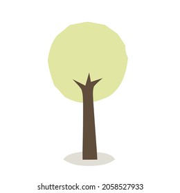 vector illustration of a tree. Can be used to describe nature or healthy lifestyle topics.