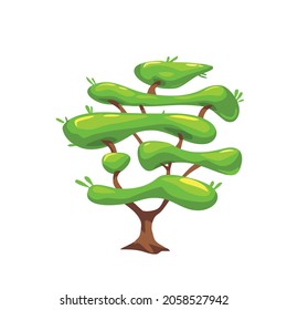 Vektorgrafik eines Baumes. Kann verwendet werden, um Natur oder gesunden Lebensstil Themen zu beschreiben.