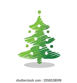 vector illustration of a tree. Can be used to describe nature or healthy lifestyle topics.