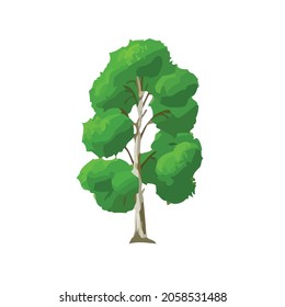 Vektorgrafik eines Baumes. Kann verwendet werden, um Natur oder gesunden Lebensstil Themen zu beschreiben. 