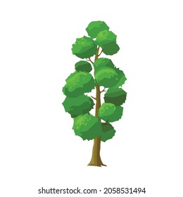 vector illustration of a tree. Can be used to describe nature or healthy lifestyle topics. 