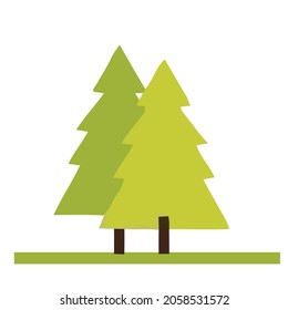 vector illustration of a tree. Can be used to describe nature or healthy lifestyle topics. 