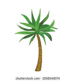 vector illustration of a tree. Can be used to describe nature or healthy lifestyle topics.