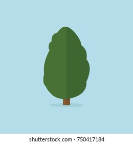 vector illustration of tree. can use for any design nature or healthy topic, flat design, icon tree, green tree for natural background