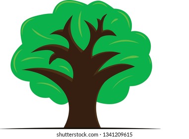 vector illustration of a tree, the concept of nature