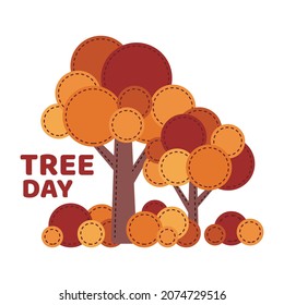 Vector Illustration for Tree Day