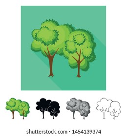 Vector Illustration Tree Deciduous Symbol 260nw 1454139374 