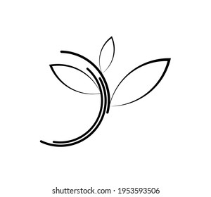 Icono de árbol vectorial sobre fondo blanco