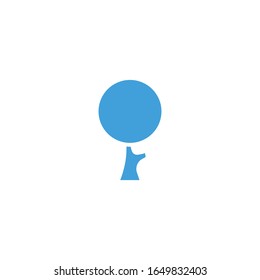 Vector illustration, tree icon template