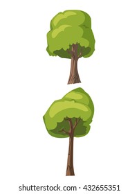 vector illustration for tree on white background