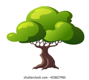 vector illustration for tree on white background