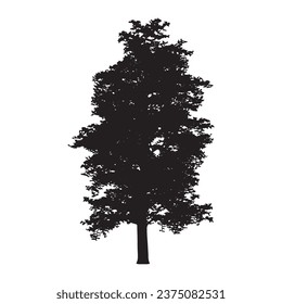 Vektorgrafik einer Baumsilhouette