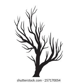 vector illustration of the tree silhouette