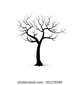 Vector Illustration : Tree silhouette