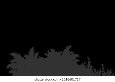 vector illustration of tree silhouettes without background