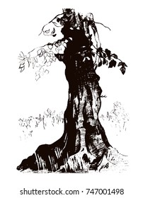 vector illustration of a tree trunk