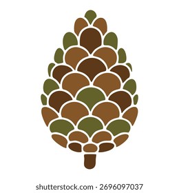 Ilustración vectorial de un árbol con flores amarillas
