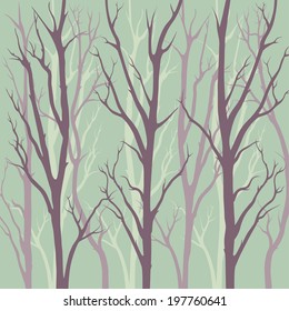 vector illustration of trees