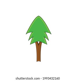 vector illustration of a tree.simple vector concept for you