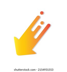 vector illustration of a trendy design far arrow.